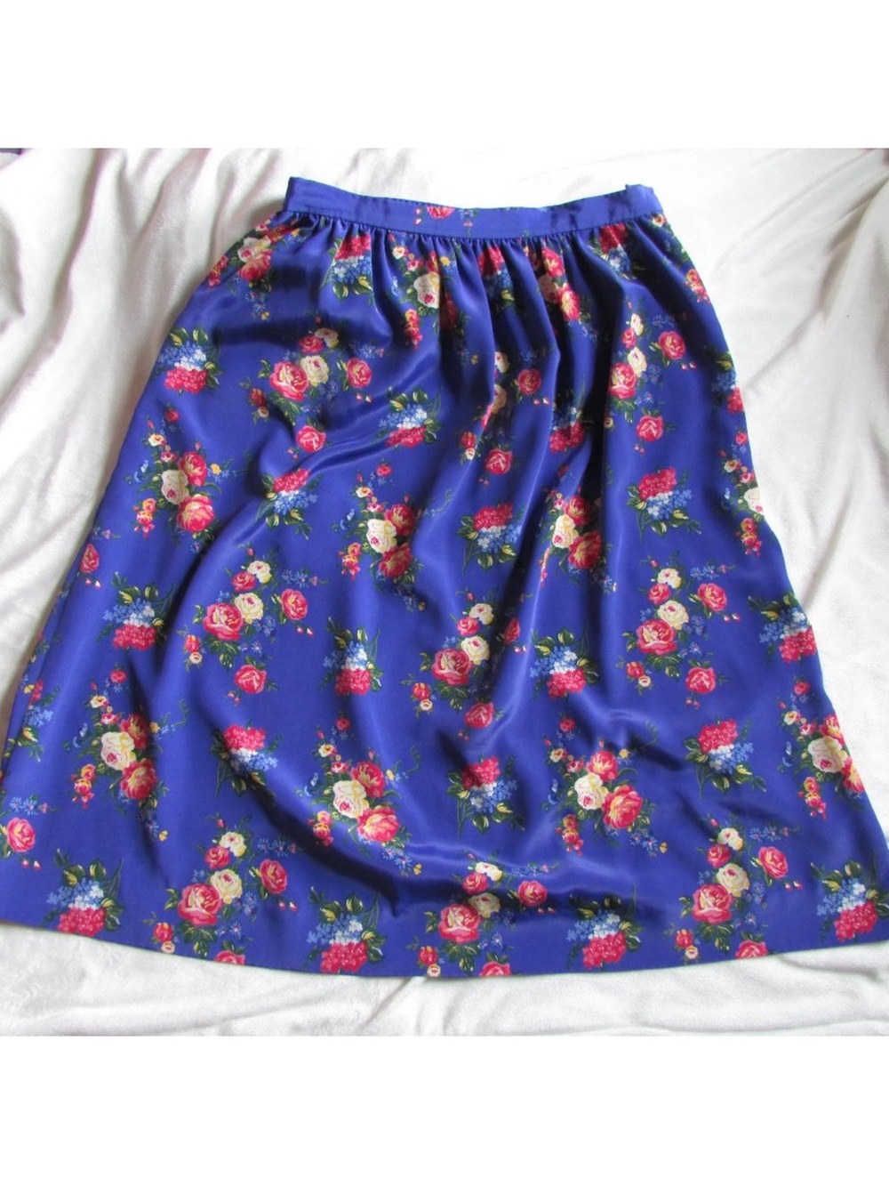 Leslie Fay Andrea Gayle Vintage Floral Midi Skirt
